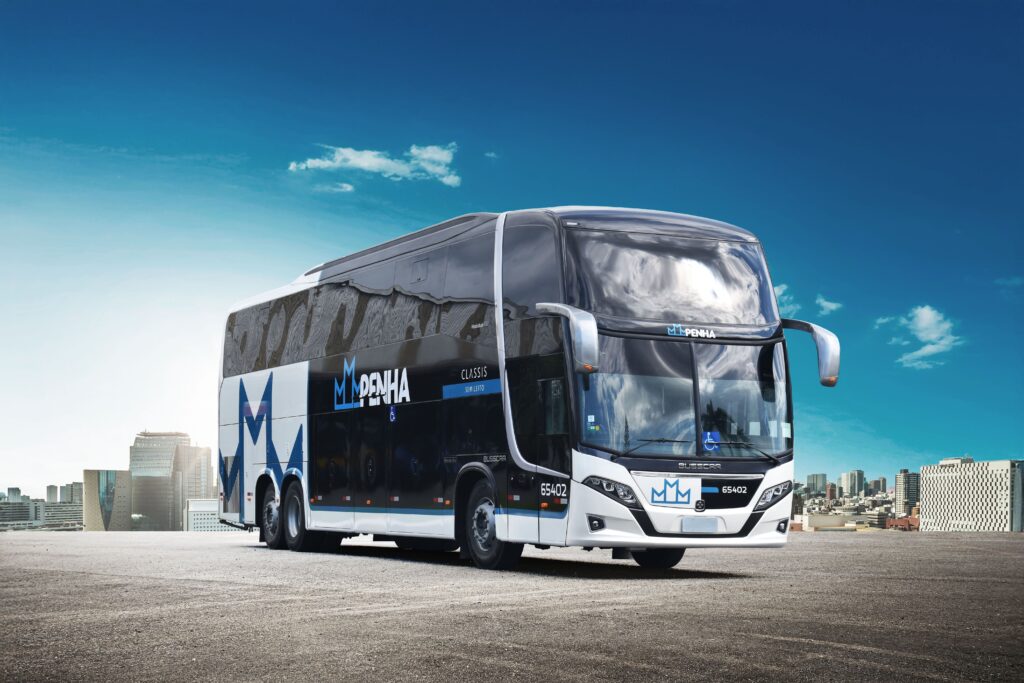 Nossa Senhora da Penha recebe lote de 28 ônibus da Busscar
